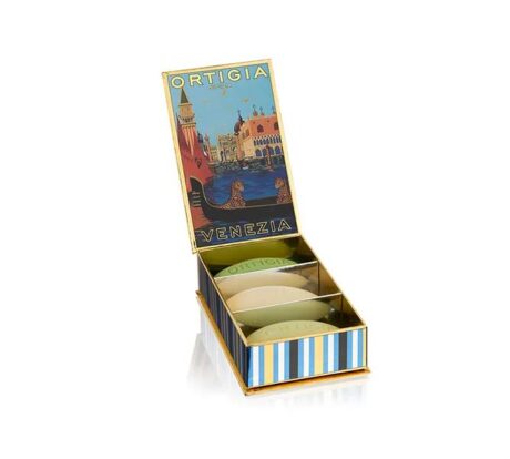 Ortigia Venezia Box Luxueux Coffret 3 Soins Corps et Mains