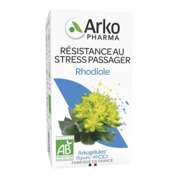 Arkopharma Arkogelules Rhodiole 45 Gélules Stress et Fatigue