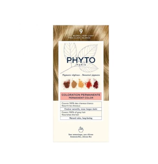 PHYTO Phytocolor 9 Coloration Permanente Blond Très Clair PHYTO Phytocolor 9 Coloration Permanente Blond Très Clair