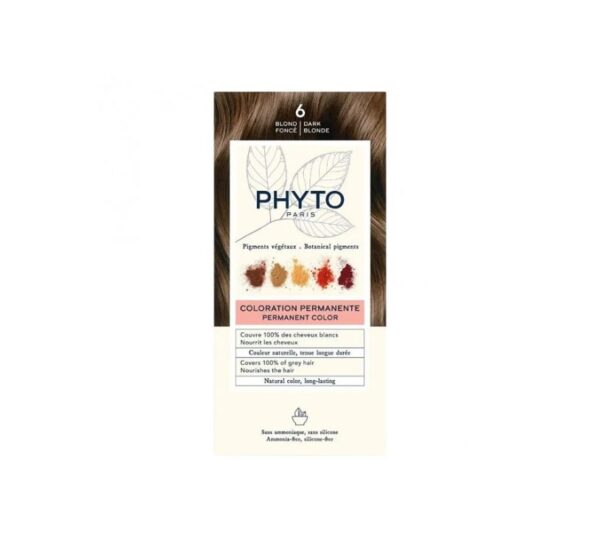 PHYTO Phytocolor Coloration Permanente Naturelle Sans Ammoniaque 6
