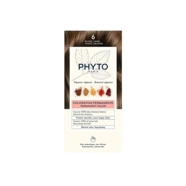 PHYTO Phytocolor Coloration Permanente Naturelle Sans Ammoniaque 6