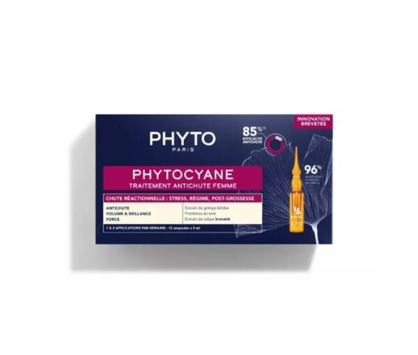 PHYTO Phytocyane Traitement Antichute Femme 12 Ampoules 5ml