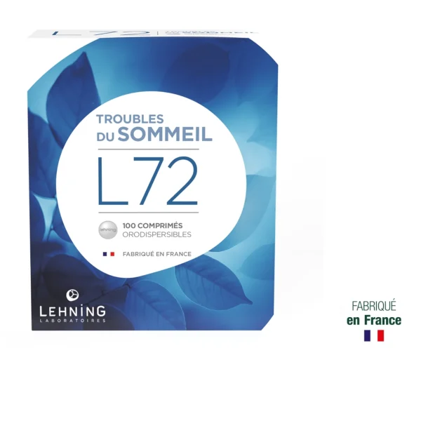 Lehning L72 Médicament Homéopathique Sommeil 100 Comprimés