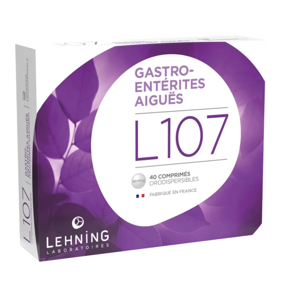 Lehning L107 – Comprimés Orodispersibles Gastro-entérites (40 comprimés)