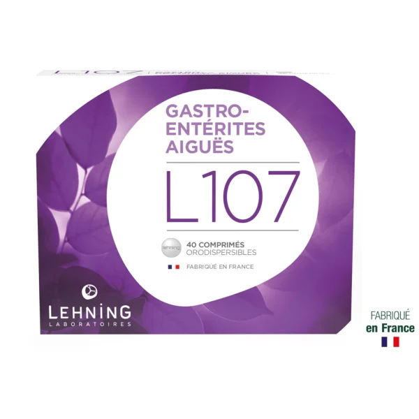 Lehning L107 – Comprimés Orodispersibles Gastro-entérites (40 comprimés)