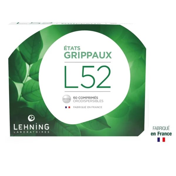 Lehning L52 – Comprimés Orodispersibles États Grippaux (60 comprimés)