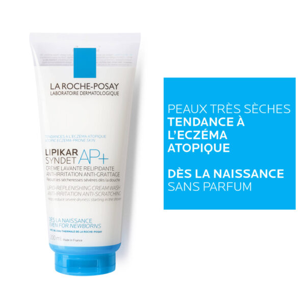 La Roche-Posay - Lipikar Syndet AP+ Gel-Crème Lavant Relipidant 200ml-02 La Roche-Posay - Lipikar Syndet AP+ Gel-Crème Lavant Relipidant 200ml – Image 3