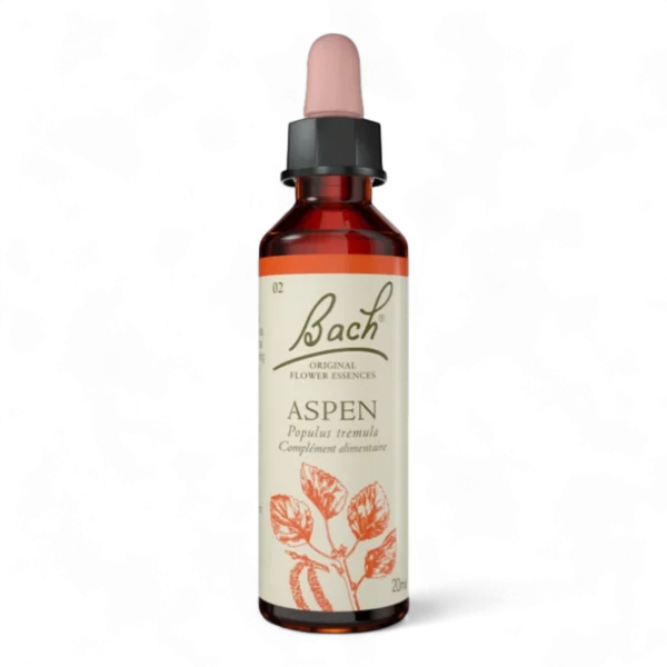 Fleur de Bach Bach Original - Fleur de Bach n°2 Aspen (Tremble) - 20ml - Élixir floral original du Dr Bach