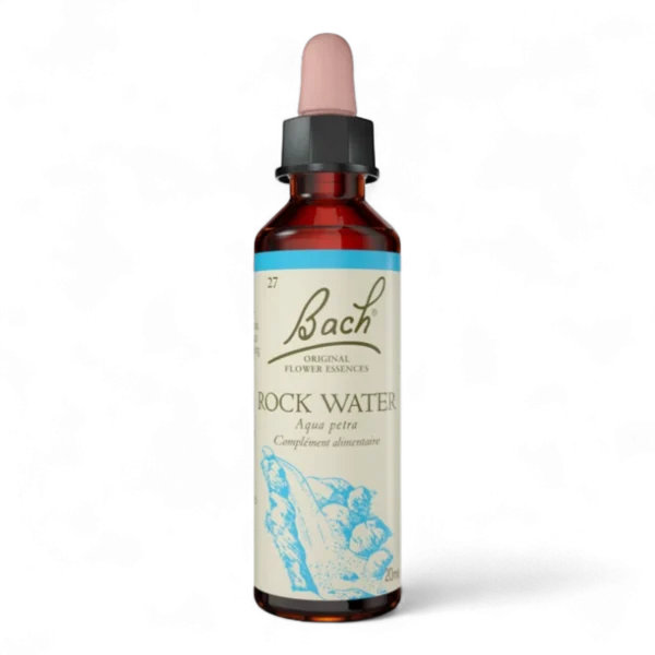 Fleur de Bach Bach Original - Fleur de Bach n°27 Rock Water (Eau de Roche) - 20ml - Élixir floral original du Dr Bach