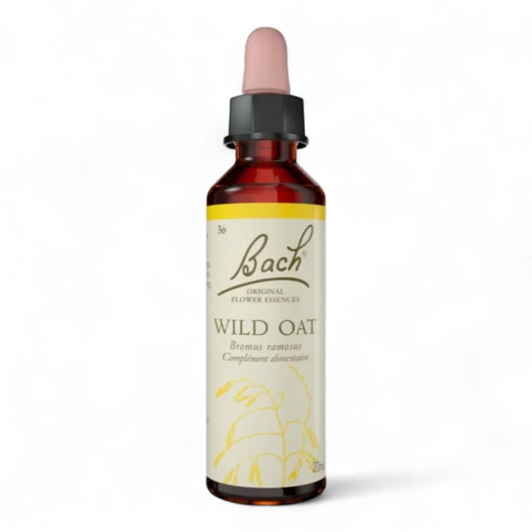 Fleur de Bach Bach Original - Fleur de Bach n°36 Wild Oat (Avoine Sauvage) - 20ml - Élixir floral original du Dr Bach