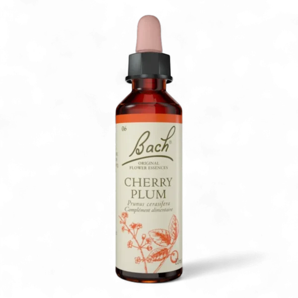 Fleur de Bach Bach Original - Fleur de Bach n°6 Cherry Plum (Prunus) - 20ml - Élixir floral original du Dr Bach