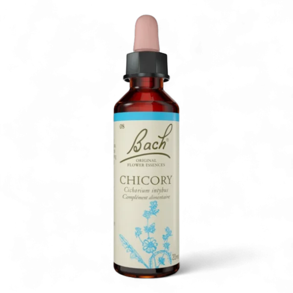 Fleur de Bach Bach Original - Fleur de Bach n°8 Chicory (Chicorée) - 20ml - Élixir floral original du Dr Bach