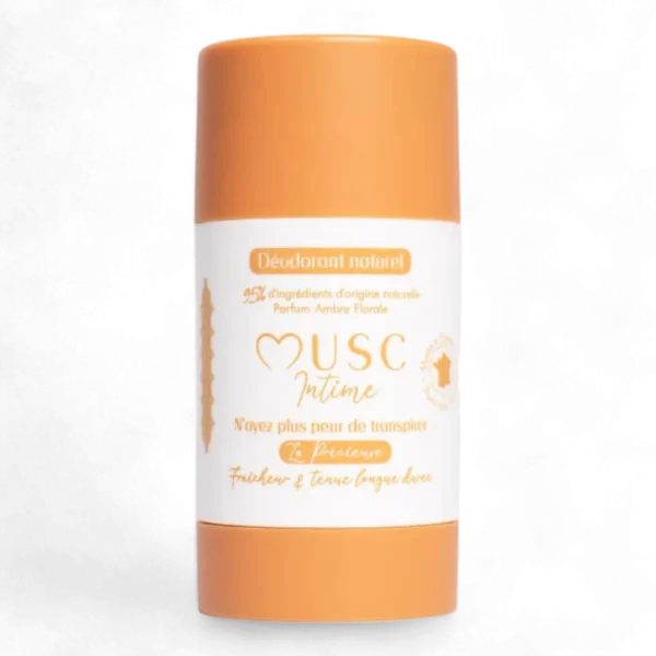 Musc Intime Déodorant Naturel Amber Flower - La Précieuse 50g