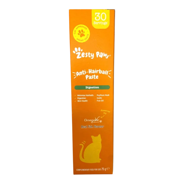 Zesty Paws Anti-Hairball Paste pour Chat Digestion - 30 Portions