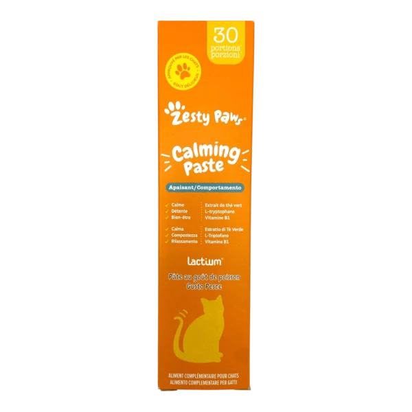 Zesty Paws Calming Paste pour Chat Apaisant - 30 Portions