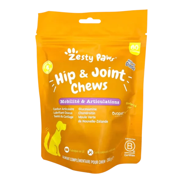 Zesty Paws Hip & Joint Chews pour Chien Mobilité - 60 Friandises