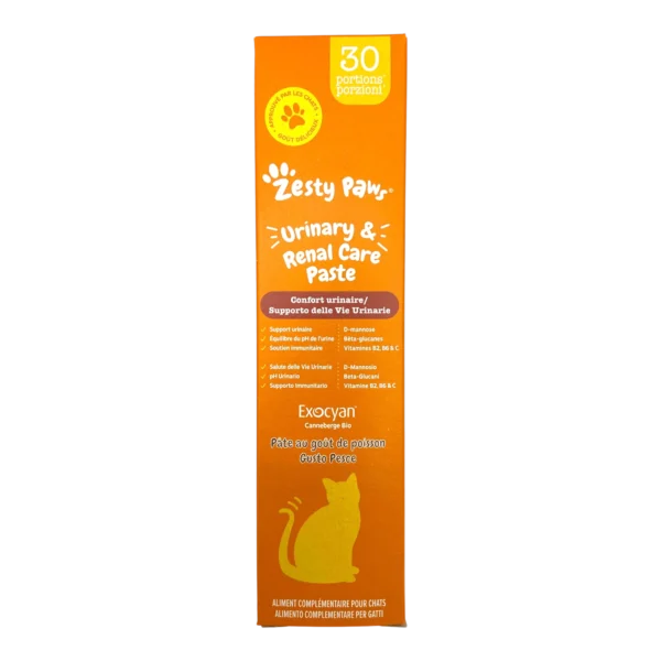 Zesty Paws Urinary & Renal Care Paste pour Chat - 30 Portions