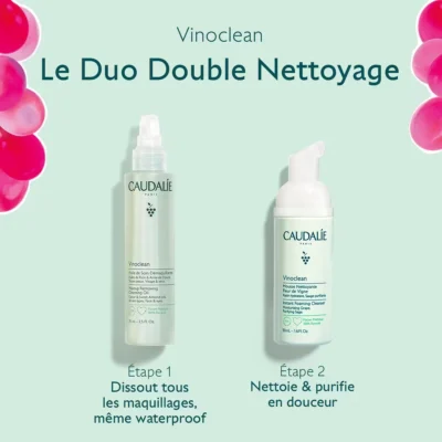 Caudalie Coffret Vinoclean Le Duo Double Nettoyage