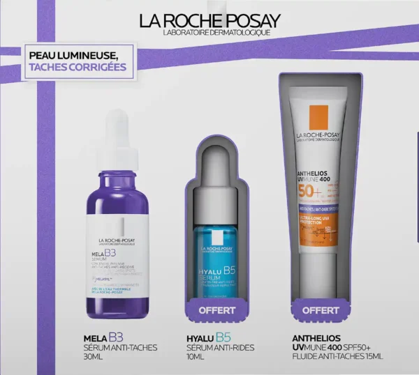 La Roche-Posay Coffret Éclat Parfait Mela B3 Sérum 30ml + Rituel Complet Offert La Roche-Posay Coffret Éclat Parfait Mela B3 Sérum 30ml + Rituel Complet Offert
