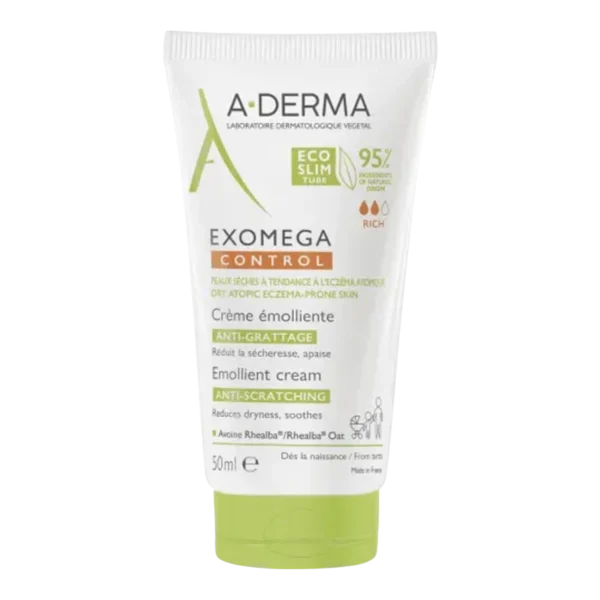 A-Derma Exomega Control Crème Émolliente Anti-Grattage 50ml