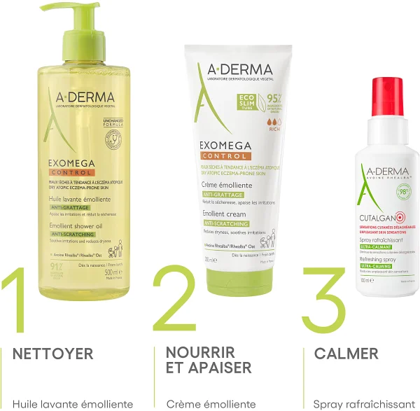 A-Derma Exomega Control Huile Lavante Anti-Démangeaisons – Image 2