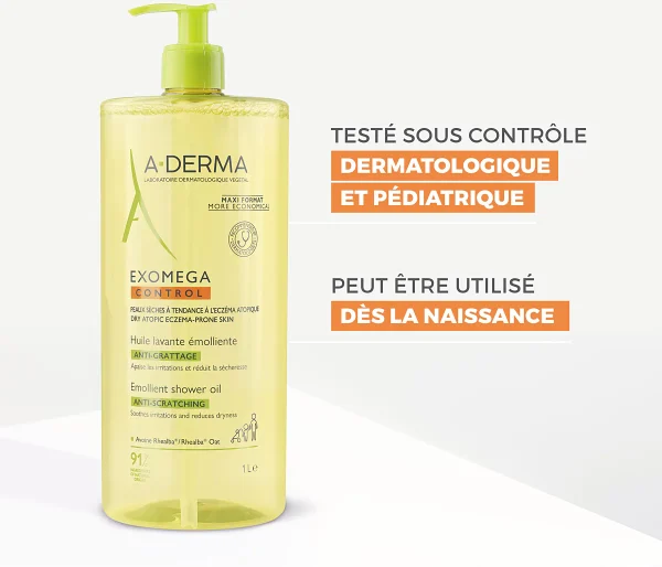 A-Derma Exomega Control Huile Lavante Anti-Démangeaisons – Image 5