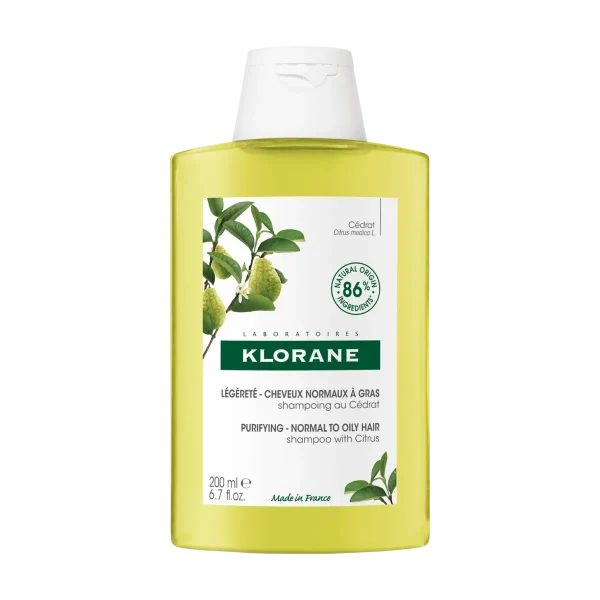 Klorane Shampoing au Cédrat Bio Assainissant 200ml