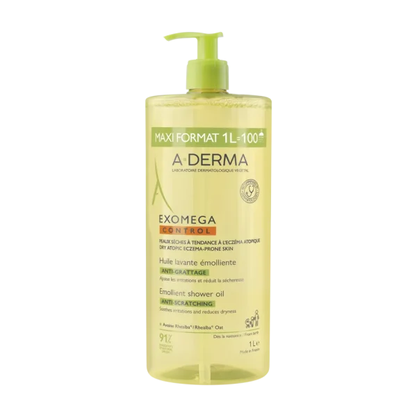 A-Derma Exomega Control Huile Lavante Anti-Démangeaisons 1L