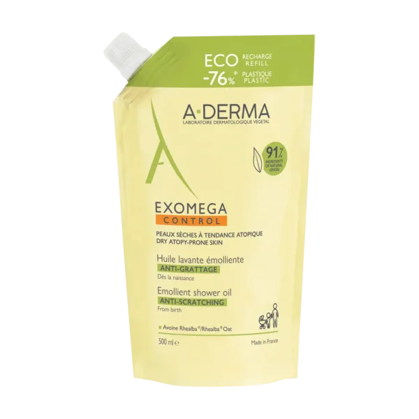 A-Derma Exomega Control Huile Lavante Anti-Démangeaisons eco 500ml