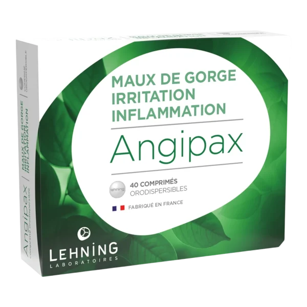 Lehning ANGIPAX Maux de Gorge 40 Comprimés Orodispersibles