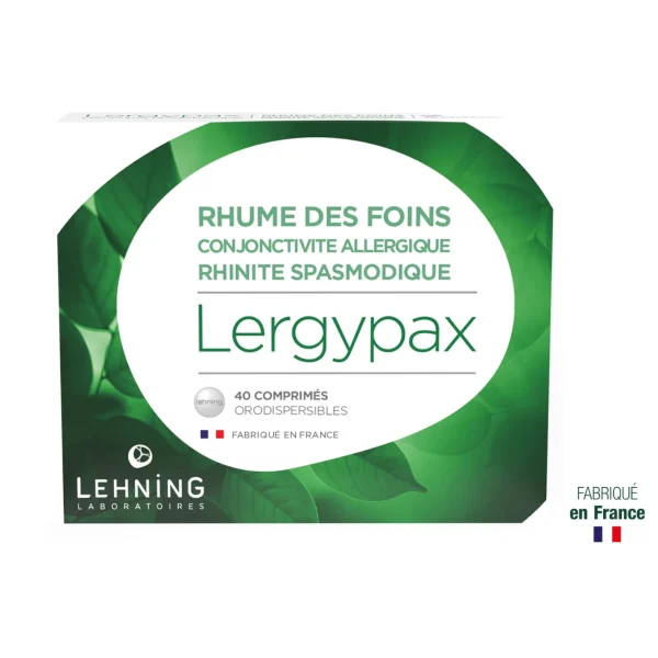 Lehning Lergypax – Médicament Homéopathique Manifestations Allergiques (40 comprimés)