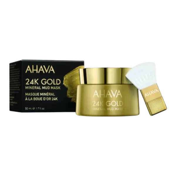 AHAVA Masque Minéral à l'Or 24 Carats (2) AHAVA Masque Minéral à l'Or 24 Carats - Hydratant & Éclat (50ml) – Image 3