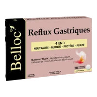 Belloc Reflux Gastriques 4en1 - Comprimés Anti-Brûlures