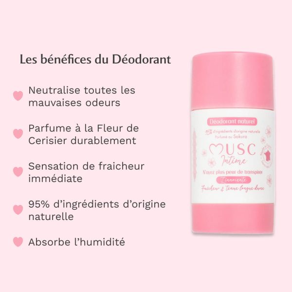 Musc Intime Déodorant Solide Naturel Sakura - L'Innocente (50g) – Image 5