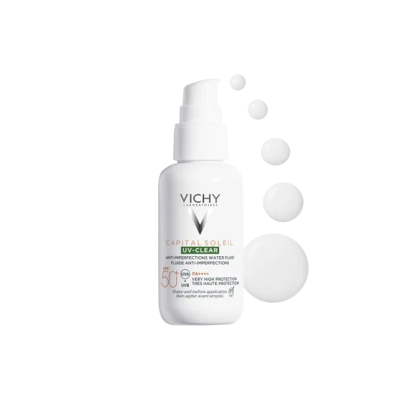 Vichy Capital Soleil UV-Clear - Fluide Anti-Imperfections SPF50+