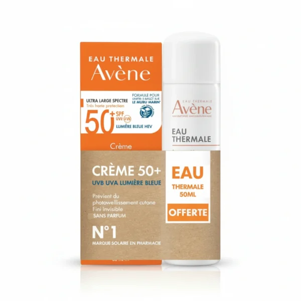 Avène Solaire Crème Sans Parfum SPF 50+ & Eau Thermale Offerte