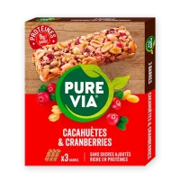 Pure Via Barre de Céréales - Cacahuètes et Cranberries