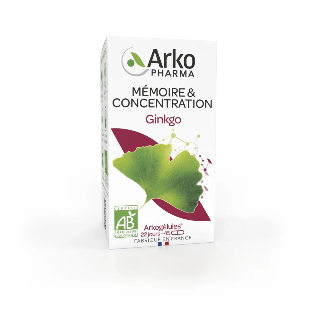 Arkogélules - Ginkgo BIO - Image 1 Arkogélules - Ginkgo BIO - 45 gélules