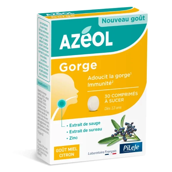 Azéol Gorge Comprimés à sucer - 30 comprimés