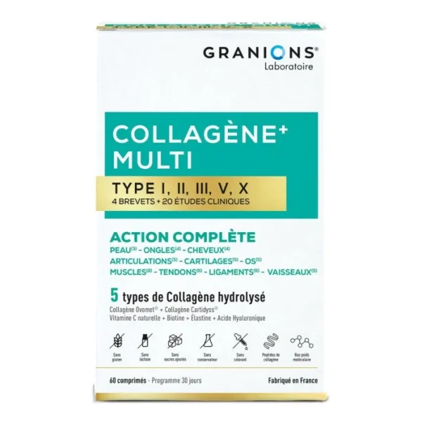 Collagène+ Multi type - 60 comprimés