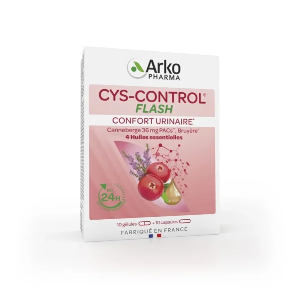 Cys-Control Flash - 10 gélules + 10 capsules