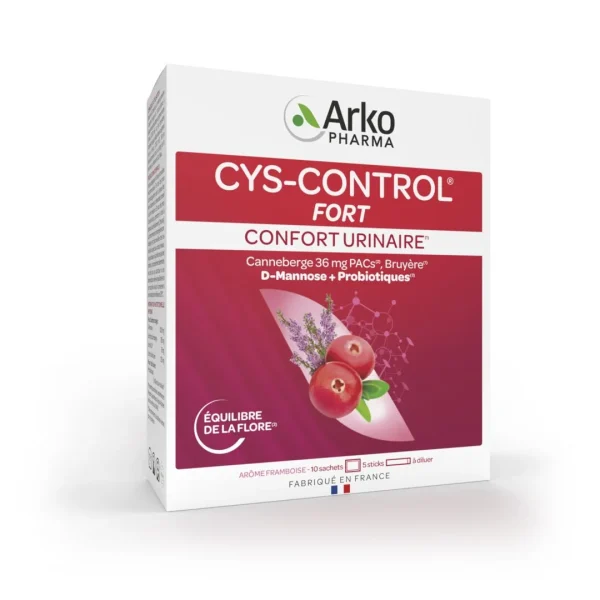 Cys-Control Fort Probiotiques - 10 sachets + 5 sticks