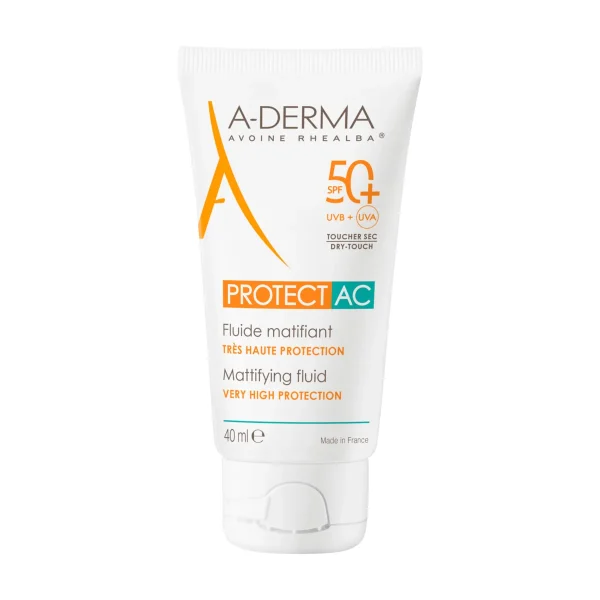 Fluide solaire visage matifiant SPF50+
