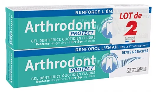 Gel Dentifrice Quotidien Fluoré - 2x 75ml