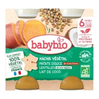 Hachis végétal Patate douce Lentilles - 2x200g