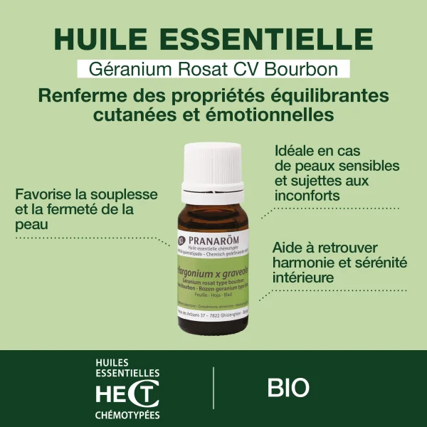 Huile Essentielle de Géranium rosat