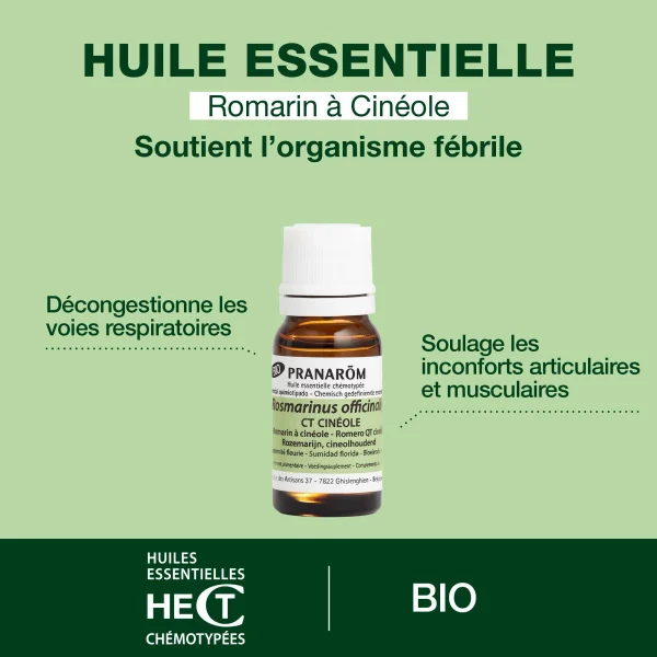 Huile Essentielle de Romarin à cinéole