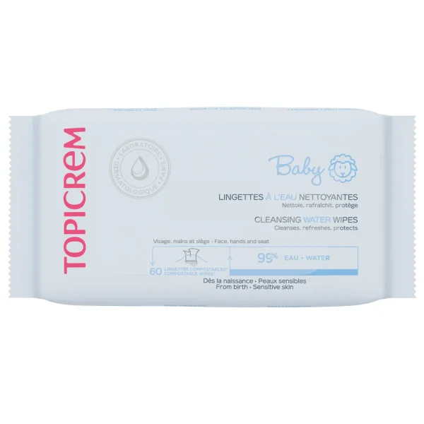 Lingettes à l'eau nettoyantes