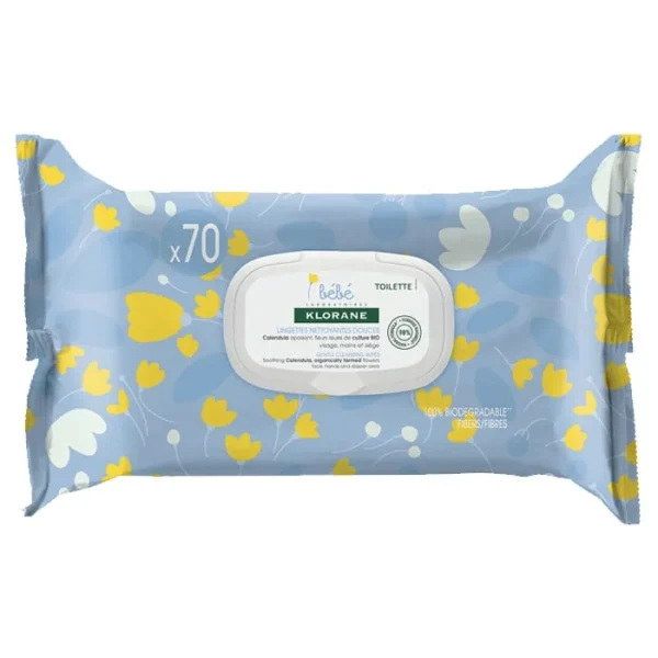 Lingettes nettoyantes douces