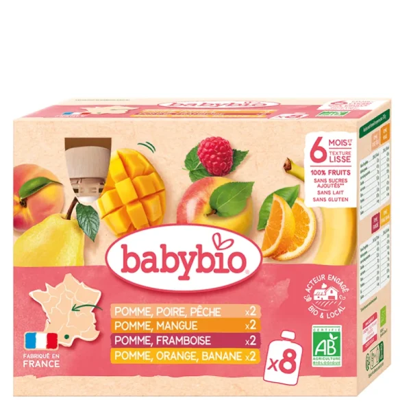 Multi-parfums Gourdes fruits n°2 - 8x90g